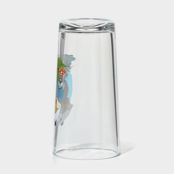 Набор стаканов &laquo;Веселые зверюшки&raquo;, стеклянный, 230 мл, рисунок микс