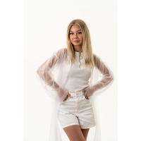 Дождевик взрослый плащ &laquo;Я бы вышла из зоны комфорта, но мне не в чем&raquo;, размер 42-48, 60 х 110 см, цвет белый