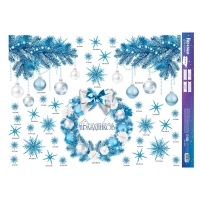 Наклейки новогодние на окна &laquo;Волшебство&raquo;, 50 х 70 см, Новый год