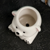 Кашпо "Мишка Умка" 7,5 х 7,5 х 7,5 см