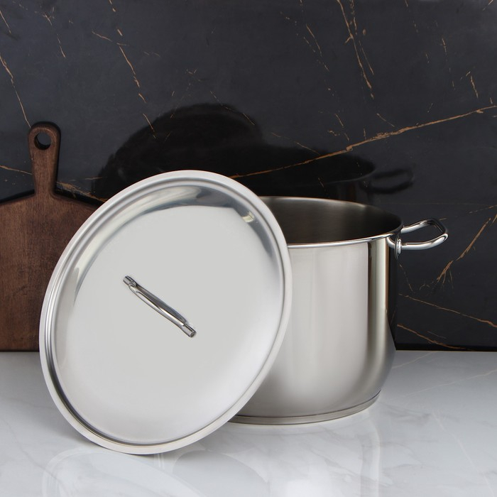 Кастрюля &laquo;Профи&raquo;, 20 л, d=34 см, капсульное дно, индукция