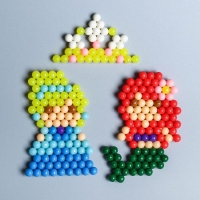 Аквамозаика &laquo;Принцессы: Ариэль и Золушка&raquo;, 3 фигурки, 300 шариков