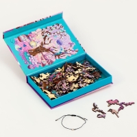 Пазлы деревянные фигурные «Загадочные сны» с кулоном на руку, 133 элемента Пазлы деревянные фигурные «Загадочные сны» с кулоном на руку, 133 элемента