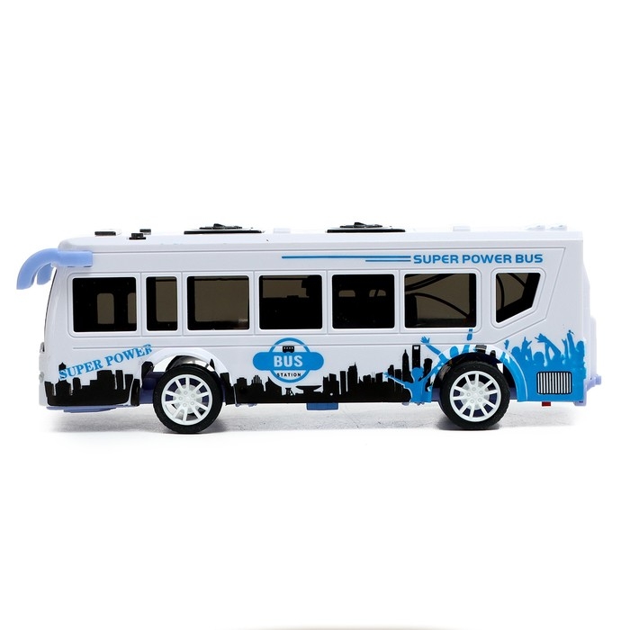 Автобус радиоуправляемый &laquo;Городской&raquo;, 1:40, работает от батареек, цвет белый