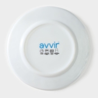 Тарелка пирожковая Avvir &laquo;Лист папоротника&raquo;, d=15 см, стеклокерамика, цвет белый