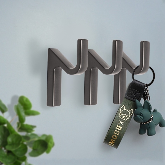 Крючок мебельный CAPPIO ANEMONE, однорожковый, графит Крючок мебельный CAPPIO ANEMONE, однорожковый, графит