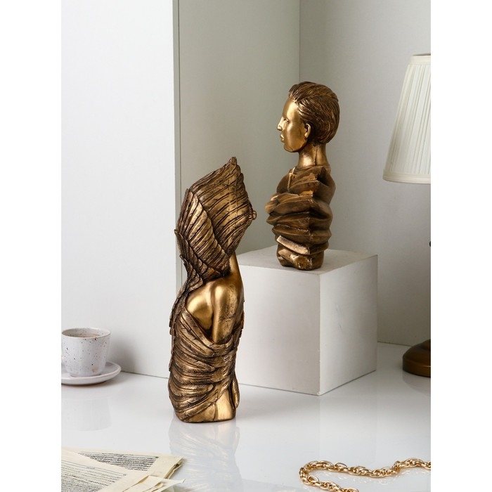 Набор фигур «Женщина воин», полистоун, 42 см, 2 шт, цвет бронза Набор фигур «Женщина воин», полистоун, 42 см, 2 шт, цвет бронза