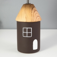 Настольная лампа "Домик" E14 40Вт коричневый 22х22х36 см RISALUX Настольная лампа "Домик" E14 40Вт коричневый 22х22х36 см RISALUX