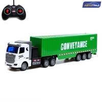 Грузовик радиоуправляемый «Контейнеровоз», масштаб 1:48, свет, работает от аккумулятора Грузовик радиоуправляемый «Контейнеровоз», масштаб 1:48, свет, работает от аккумулятора