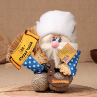 Оберег-домовой "Матвей с метлой и подковой", 30х20х14 см, микс Оберег-домовой "Матвей с метлой и подковой", 30х20х14 см, микс