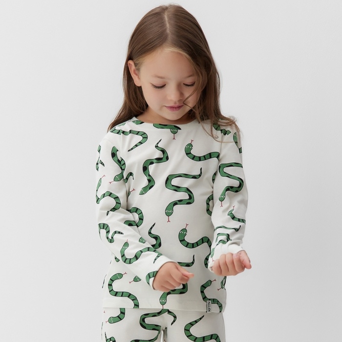 Пижама детская (лонгслив и брюки) KAFTAN "Змеи" р.32 (110-116)