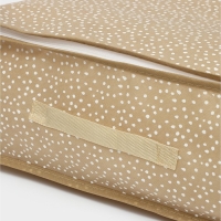 Кофр для хранения вещей Доляна Points, ПВХ окно, 80&times;45&times;15 см, цвет бежевый