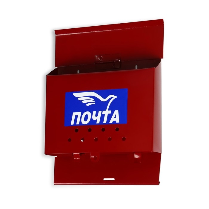 Ящик почтовый «Письмо», горизонтальный, без замка (с петлёй), бордовый Ящик почтовый «Письмо», горизонтальный, без замка (с петлёй), бордовый