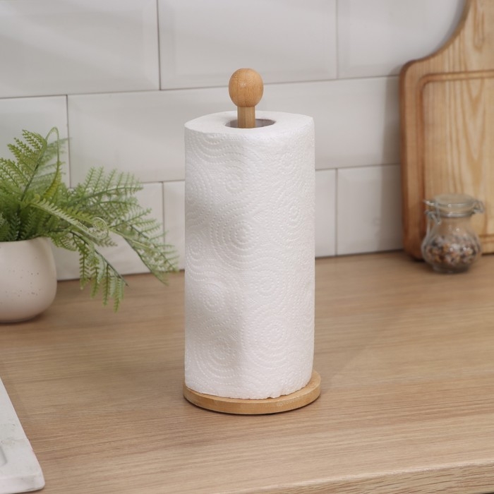 Держатель для бумажных полотенец, бамбук Держатель для бумажных полотенец, бамбук