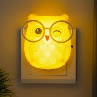 Ночник "Совенок" 220V 0,1W сохраняет энергию МИКС 7,5х7,5х3,7 см RISALUX Ночник "Совенок" 220V 0,1W сохраняет энергию МИКС 7,5х7,5х3,7 см RISALUX