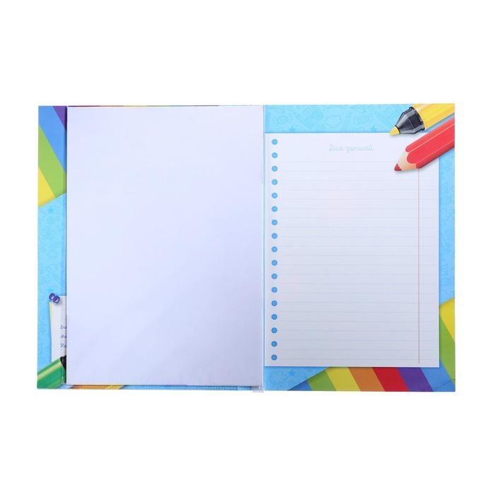 Папка школьная с креплением &laquo;Портфолио дошкольника&raquo;, 7 листов-разделителей, 21,5 х 30 см.