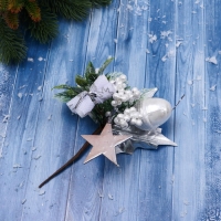 Декор "Зимние грезы" жёлудь звезда морошка, 19 см Декор "Зимние грезы" жёлудь звезда морошка, 19 см