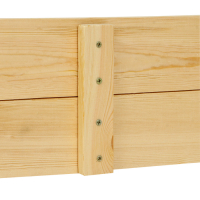 Песочница детская деревянная, без крышки, 150 &times; 140 &times; 20 см, с сиденьями, без покраски, сосна, Greengo