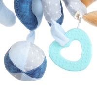 Растяжка - спираль с игрушками дуга на коляску / кроватку для малышей «Мишка», Mum&Baby Растяжка - спираль с игрушками дуга на коляску / кроватку для малышей «Мишка», Mum&Baby