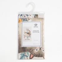 Полотенце Этель "Замуррчательное настроение" 40х73 см, 100% хл, саржа 190 гр/м2