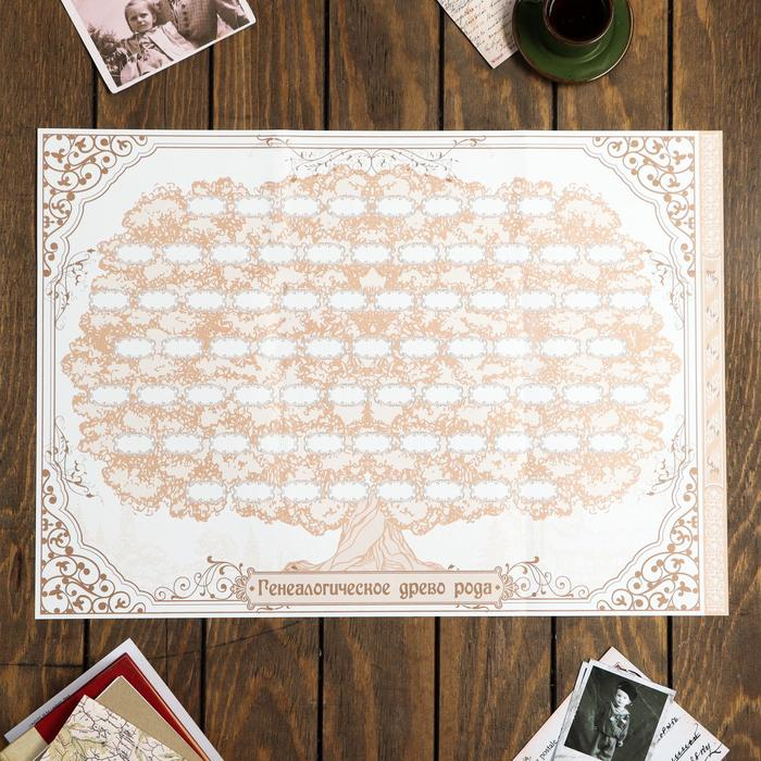 Родословная книга &laquo;Семейная летопись&raquo;, 100 страниц, 22 х 31 см