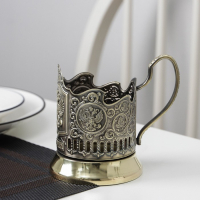 Подстаканник &laquo;Герб РФ&raquo;, d=61 мм, латунный