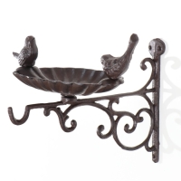 Крючок декоративный чугун подвесной с подставкой "Две птицы" 14,5х28х21 см Крючок декоративный чугун подвесной с подставкой "Две птицы" 14,5х28х21 см