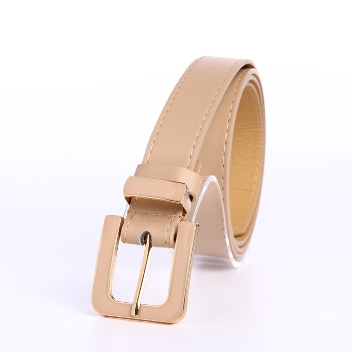 Ремень женский, ширина 2,3 см, пряжка металл, цвет бежевый Ремень женский, ширина 2,3 см, пряжка металл, цвет бежевый