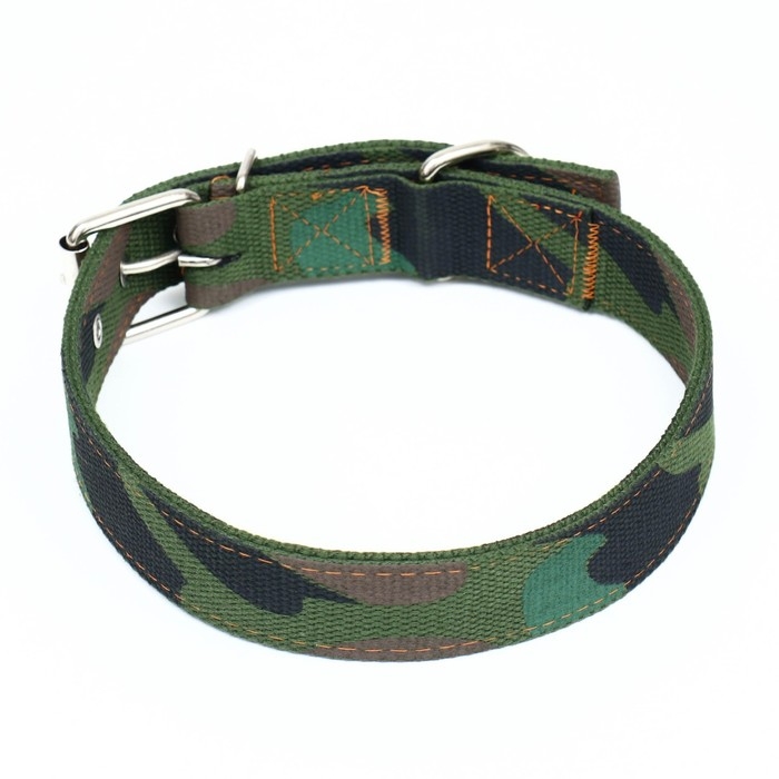 Ошейник брезентовый двухслойный Ошейник брезентовый двухслойный "Камуфляж", 72 х 3,5 см