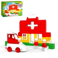 Конструктор «МОЙ ГОРОД: Больница», 64 детали Конструктор «МОЙ ГОРОД: Больница», 64 детали