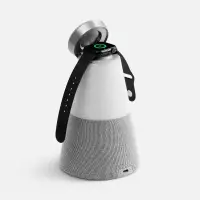 Bluetooth-колонка с беспроводной зарядкой и подсветкой Cone Sonance, серая