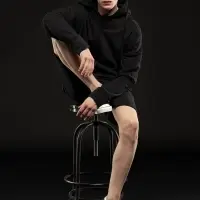 Толстовка унисекс H3, черная, размер XS/S