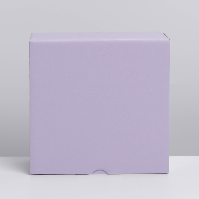 Коробка подарочная складная, упаковка, &laquo;Лавандовая&raquo;, 15 х 15 х 7 см