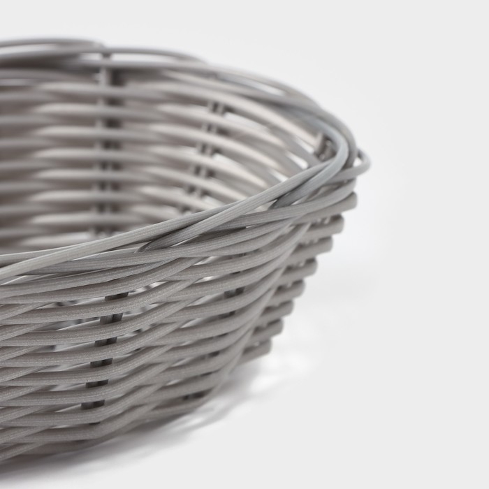 Корзинка для подачи Доляна &laquo;Плуг&raquo;, 18&times;13&times;5 см, цвет серый