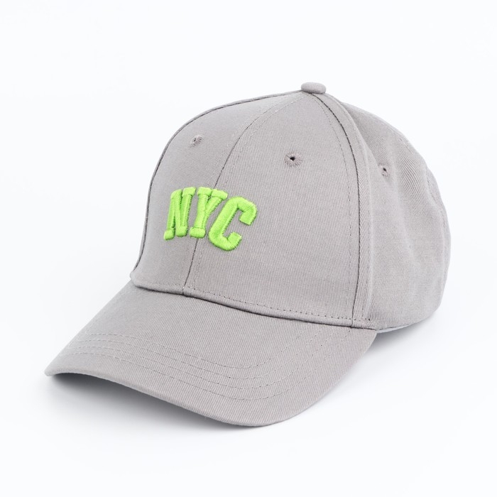 Кепка женская NYC, цвет серый, р-р 56 Кепка женская NYC, цвет серый, р-р 56