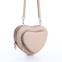 Сумка женская кросс-боди на молнии, цвет бежевый Сумка женская кросс-боди на молнии, цвет бежевый