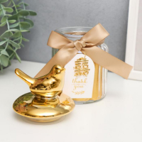 Шкатулка керамика "Золотая птичка" 15х7,5х7,5 см Шкатулка керамика "Золотая птичка" 15х7,5х7,5 см