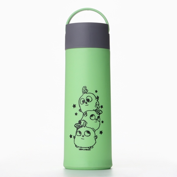 Бутылка для воды &laquo;Птички&raquo;, 420 мл, стекло