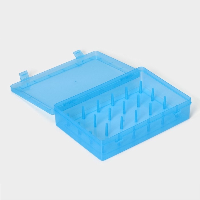 Органайзер для ниток, 24 ячейки, 28×19,5×6 см, цвет МИКС Органайзер для ниток, 24 ячейки, 28×19,5×6 см, цвет МИКС