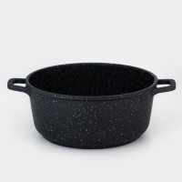 Кастрюля Доляна &laquo;Элит&raquo;, 3,3 л, d=22 см, h=10 см, литой алюминий, литые ручки, антипригарное покрытие