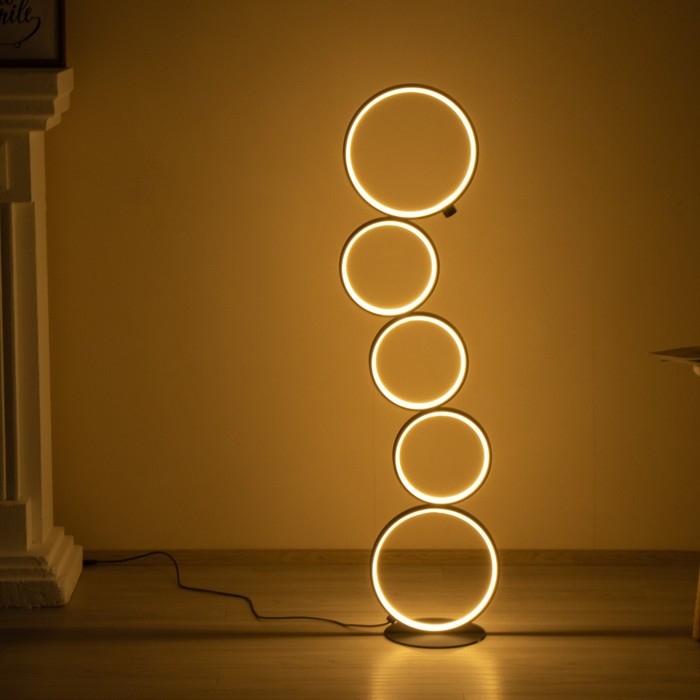 Торшер 16662/1BK LED 45Вт черный 30х30х115 см