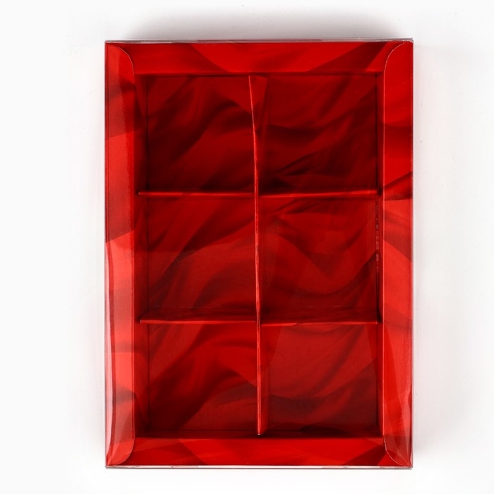 Коробка под 6 конфет с ячейками «Новогодний бант», 10 х 14.5 х 3 см, Новый год Коробка под 6 конфет с ячейками «Новогодний бант», 10 х 14.5 х 3 см, Новый год