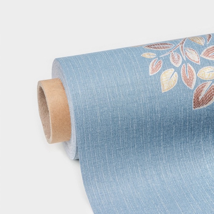 Клеёнка на стол &laquo;Листва&raquo;, на тканевой основе, рулон 20 метров, ширина 137 см