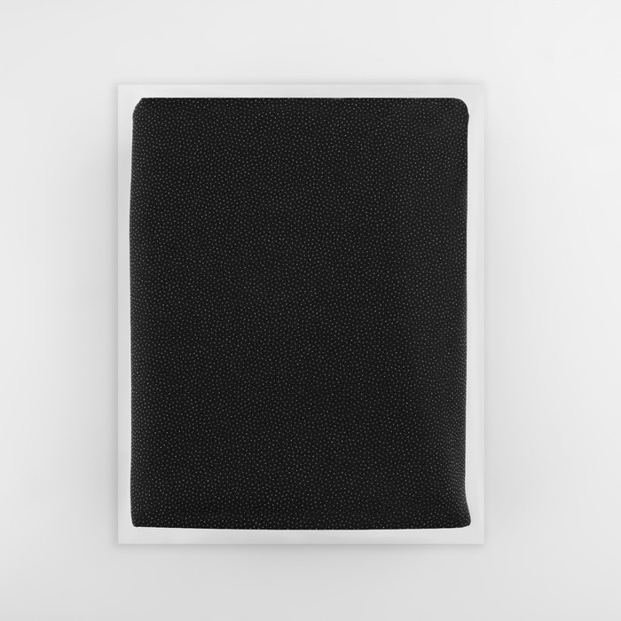 Дублерин эластичный тканый, точечный, 72 г/кв.м, 1,5 м &times; 1 м, цвет чёрный