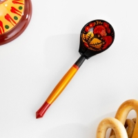 Сахарница&laquo;Ягодка&raquo;, с ложкой, 10.5&times;11 см, хохлома