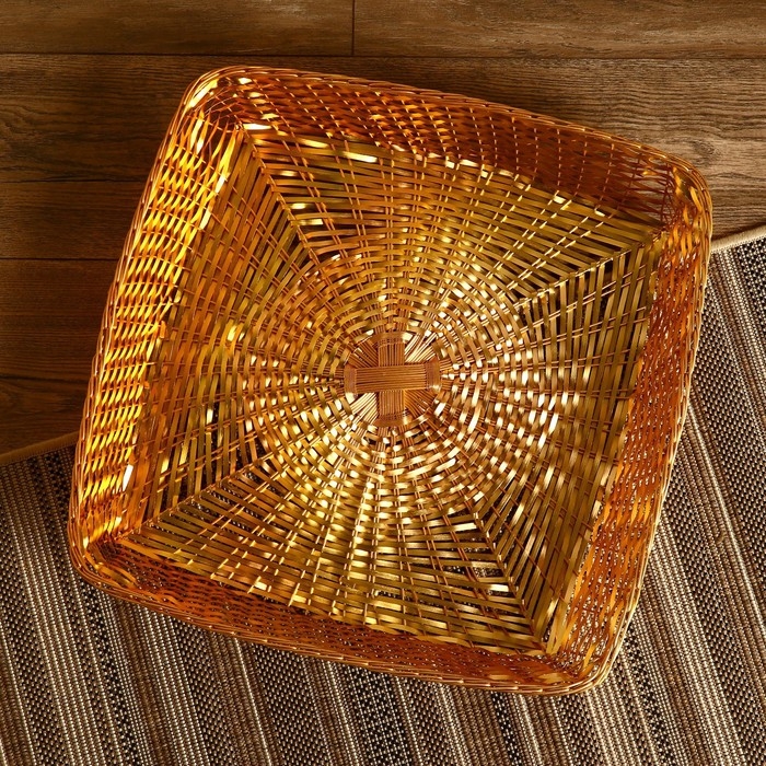 Корзинка для фруктов "Аниса" алюминий, 51х50х8 см