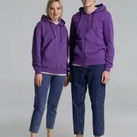 Толстовка на молнии с капюшоном Siverga 2.0, фиолетовая, размер 4XL
