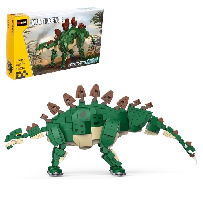 Конструктор Дино «Стегозавр», 415 деталей Конструктор Дино «Стегозавр», 415 деталей