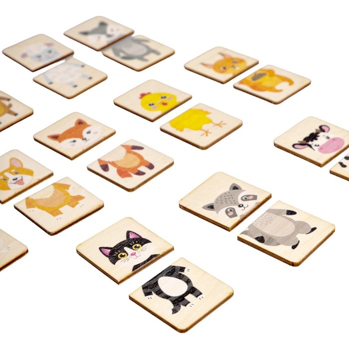 Пазлы из дерева «Половинки. Животные» Пазлы из дерева «Половинки. Животные»