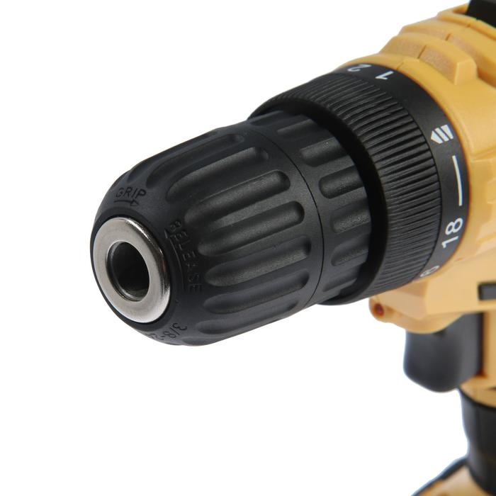 Шуруповерт ТУНДРА, патрон БЗ до 10 мм, LED, Li-ion 1300 mAh 20V, 350/1250 об/мин, 28 Н*м Шуруповерт ТУНДРА, патрон БЗ до 10 мм, LED, Li-ion 1300 mAh 20V, 350/1250 об/мин, 28 Н*м